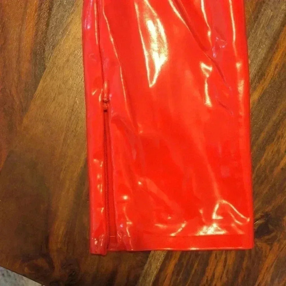 Adidas lvy Park Faux Latex Straight-Leg Pants - Picture 12 of 12